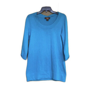 Victor Alfaro long cashmere sweater color aqua